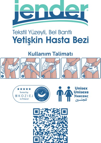 Belbantlı Hasta Bezi Büyük Boy / Large 90 Adet - 3 Paket