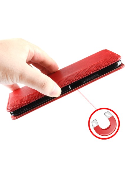 Infinix Note 30 4g / X6833B / X6716B Manyetik Kapanış Telefon Kabuğu Retro Pu Deri Kapak Stand Cüzdan Kabuğu (Yurt Dışından)