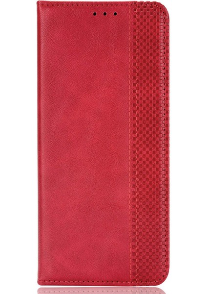 Infinix Note 30 4g / X6833B / X6716B Manyetik Kapanış Telefon Kabuğu Retro Pu Deri Kapak Stand Cüzdan Kabuğu (Yurt Dışından)