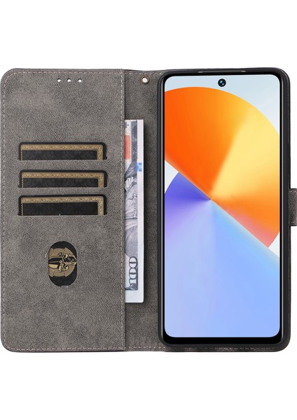 Infinix Note 30 4g X6833B / X6716B Telefon Kapağı Rfıd Engelleme Cüzdan Deri Stand Kılıfı Kayış (Yurt Dışından)