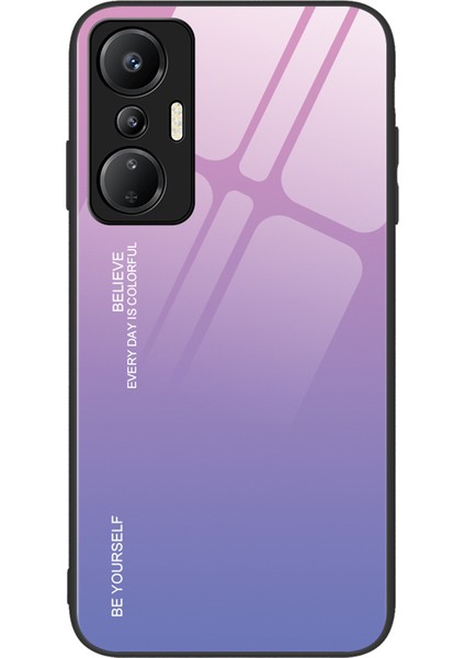 Infinix Hot 20S 4g Anti-Dust Gradyan Temsilli Cam Geri Kabuk Pc + Tpu Telefon Kılıfı (Yurt Dışından)