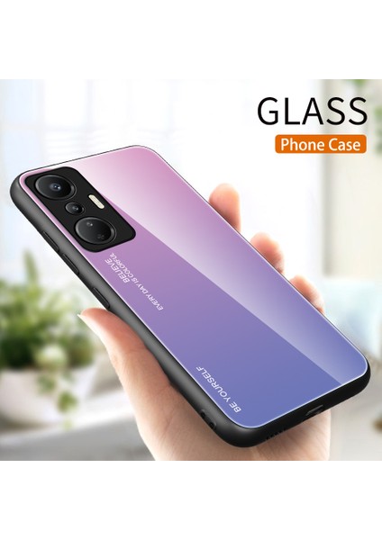 Infinix Hot 20S 4g Anti-Dust Gradyan Temsilli Cam Geri Kabuk Pc + Tpu Telefon Kılıfı (Yurt Dışından)