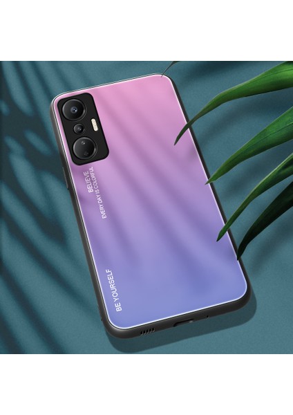 Infinix Hot 20S 4g Anti-Dust Gradyan Temsilli Cam Geri Kabuk Pc + Tpu Telefon Kılıfı (Yurt Dışından)