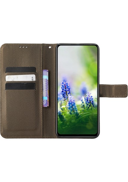 Infinix Hot 20S 4g / X6827 Manyetik Toka Pu Deri Deri Anti-Fall Anti-Fall Telefon Kılıfı Katlanabilir Stand Cüzdan Doku Telefon Kapağı (Yurt Dışından)