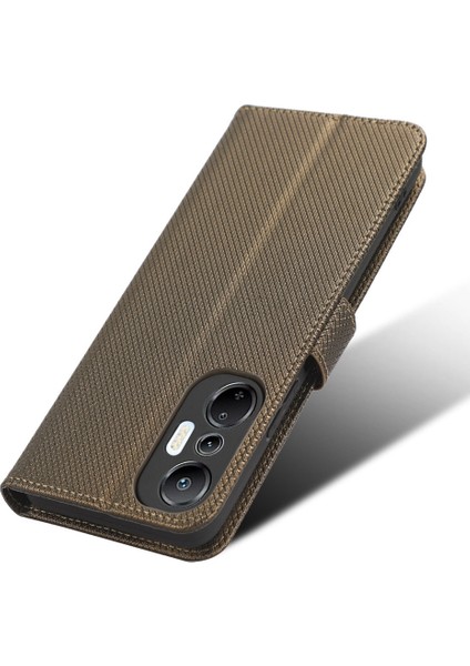 Infinix Hot 20S 4g / X6827 Manyetik Toka Pu Deri Deri Anti-Fall Anti-Fall Telefon Kılıfı Katlanabilir Stand Cüzdan Doku Telefon Kapağı (Yurt Dışından)
