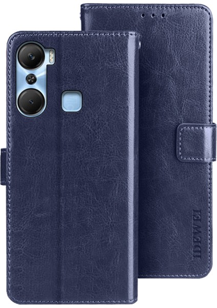 Infinix Hot 12 Pro 4g Şok Pu Deri Deri Flip Telefon Kapağı Koruyucu Kılıf (Yurt Dışından)