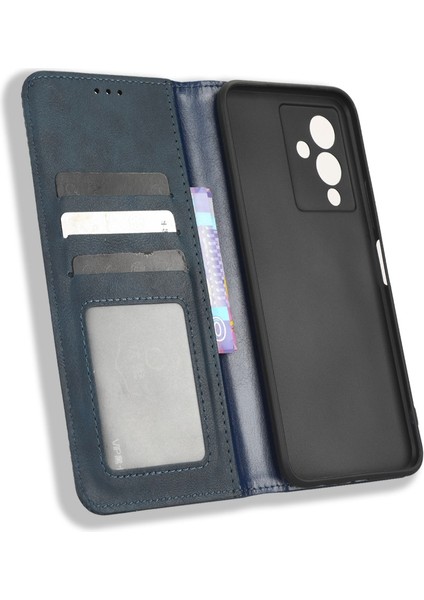 Infinix Note 12 5g X671 / Note 12 Pro 5g X671B Retro Doku Cüzdan Pu Deri Stand Manyetik Emilim Telefon Kapağı (Yurt Dışından)