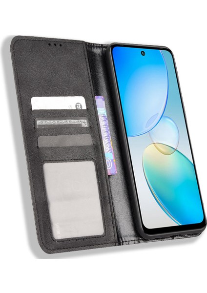 Infinix Hot 12 4g Retro Doku Pu Deri Stand Cüzdan Kapağı (Yurt Dışından)