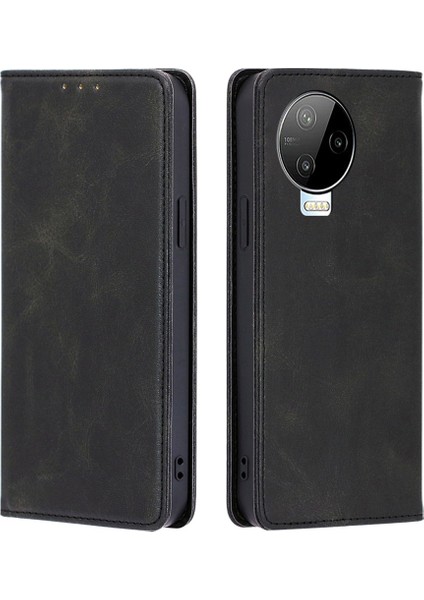 Infinix Note 12 Pro 4g / Note 12 (2023) 4g Pu Deri Cüzdan Stand Kabuk Buzağı Dokusu Manyetik Kapanış Telefon Kılıfı (Yurt Dışından)