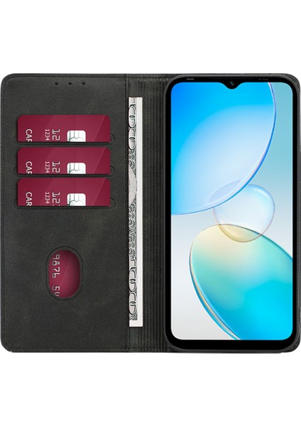 Infinix Note 12 Pro 4g / Note 12 (2023) 4g Pu Deri Cüzdan Stand Kabuk Buzağı Dokusu Manyetik Kapanış Telefon Kılıfı (Yurt Dışından)