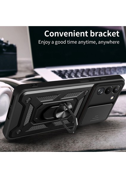 Infinix Note 12 4g Anti-Damla Telefon Kılıfı Kickstand, Kayar Kamera Lens Koruma Kapağı ile Telefon Kabuğu (Yurt Dışından) fiyatları