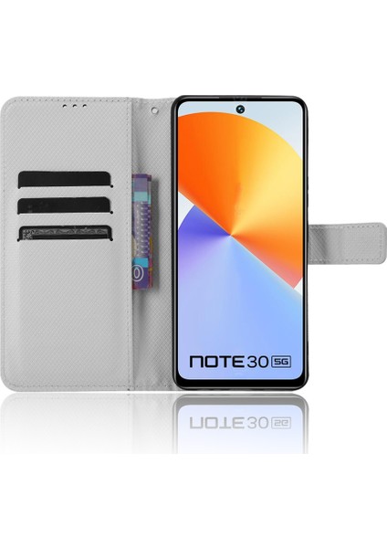 Infinix Note 30 5g X6711 Pu Deri Cüzdan Telefon Kılıfı Doku Telefon Stand Kapağı (Yurt Dışından)