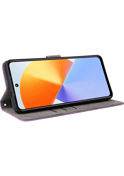 Infinix Note 30 4g X6833B / X6716B Telefon Kapağı Rfıd Engelleme Cüzdan Deri Stand Kılıfı Kayış (Yurt Dışından)