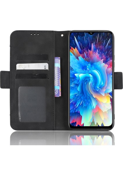Infinix Hot 20 5g / X666 / X666B Pu Deri Cüzdan Telefon Kılıfı Stand Manyetik Kapanma Flip Telefon Kapağı (Yurt Dışından)
