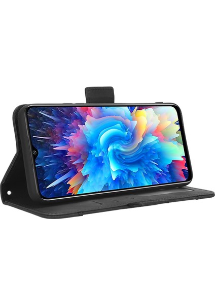 Infinix Hot 20 5g / X666 / X666B Pu Deri Cüzdan Telefon Kılıfı Stand Manyetik Kapanma Flip Telefon Kapağı (Yurt Dışından)