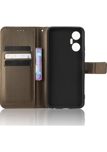 Infinix Hot 20 5g / X666 / X666B Manyetik Toka Dokusu Pu Deri Telefon Kasası Cep Telefonu Kapağı (Yurt Dışından)
