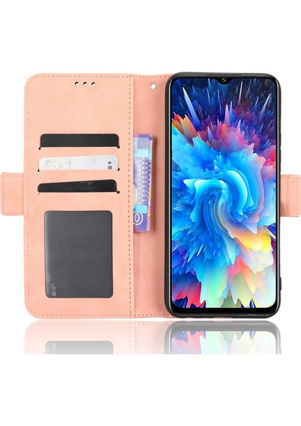 Infinix Hot 20 5g / X666 / X666B Pu Deri Cüzdan Telefon Kılıfı Stand Manyetik Kapanma Flip Telefon Kapağı (Yurt Dışından)