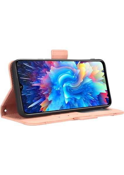 Infinix Hot 20 5g / X666 / X666B Pu Deri Cüzdan Telefon Kılıfı Stand Manyetik Kapanma Flip Telefon Kapağı (Yurt Dışından)