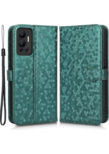 Infinix Hot 12 4g Cep Telefonu Cüzdan Kasası Nokta Desen Basılı Pu Deri Standı Telefon Kapağı (Yurt Dışından)