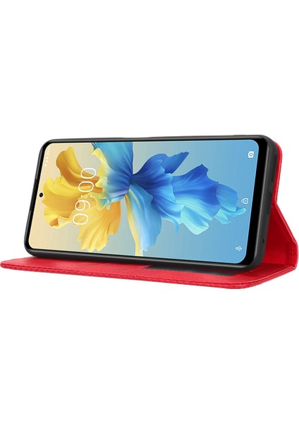 Infinix Hot 11 4g 2022 X675 Retro Doku Pu Deri Deri Flip Cüzdan Kılıfı (Yurt Dışından)