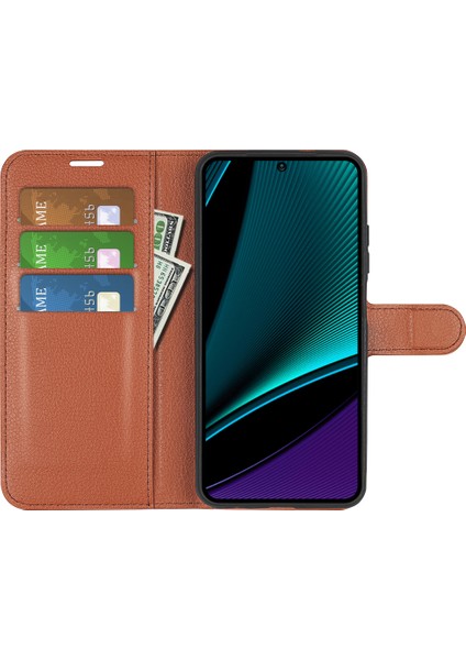 Infinix Note 11 Pro, Litchi Doku Cüzdan Pu Deri Kabuk Stand Kapağı (Yurt Dışından)