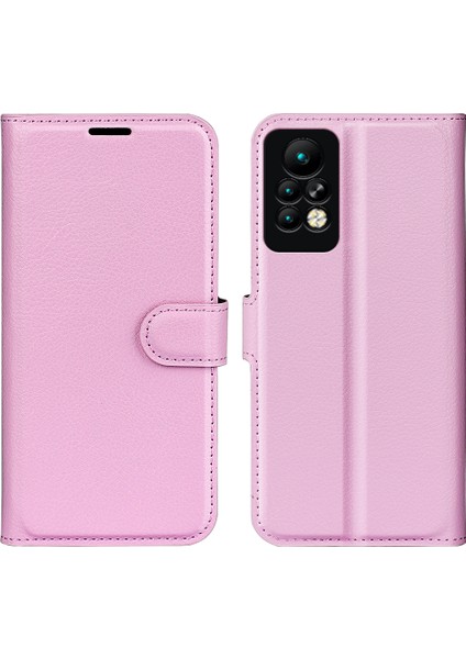 Infinix Note 11 Pro, Litchi Doku Cüzdan Pu Deri Kabuk Stand Kapağı (Yurt Dışından)
