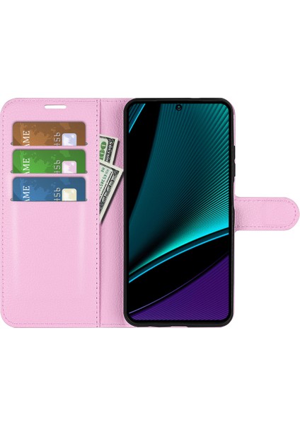 Infinix Note 11 Pro, Litchi Doku Cüzdan Pu Deri Kabuk Stand Kapağı (Yurt Dışından)