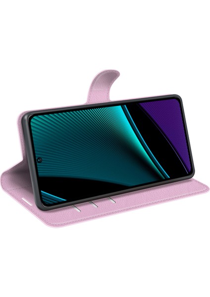 Infinix Note 11 Pro, Litchi Doku Cüzdan Pu Deri Kabuk Stand Kapağı (Yurt Dışından)