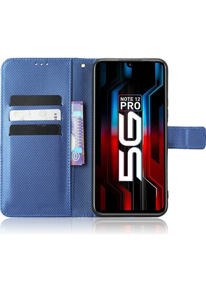 Infinix Note 12 5g / Note 12 Pro 5g / X671 / X671B Doku Manyetik Stand Cüzdan Şok Geçirmez Telefon Kapağı Kayışlı (Yurt Dışından)