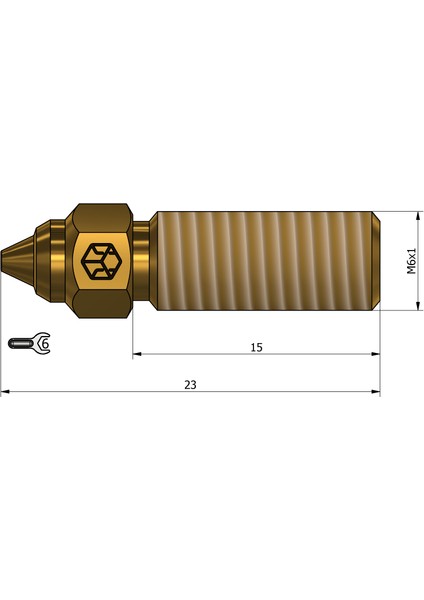 0.6mm Csa K1, K1 Max, Cr M4 Nozzle