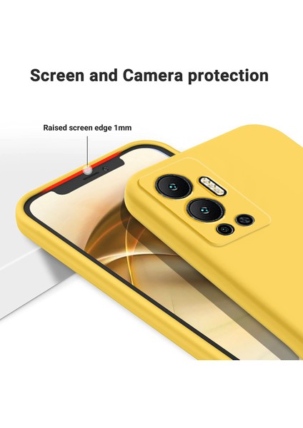 Infinix Hot 12 4g Sıvı Silikon Şok Geçirmez Telefon Kılıfı Anti-Çizelge Yumuşak Astar Arka Kapak (Yurt Dışından)