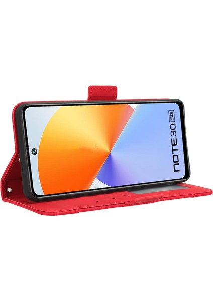 Infinix Note 30 5g X6711 Flip Stand Telefon Kılıfı Pu Deri Cüzdan Kapağı (Yurt Dışından)