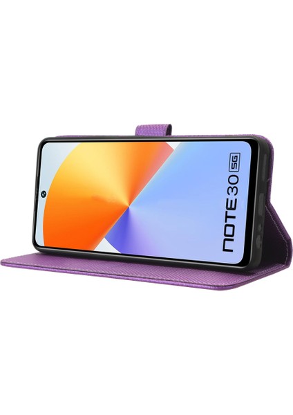 Infinix Note 30 5g X6711 Pu Deri Cüzdan Telefon Kılıfı Doku Telefon Stand Kapağı (Yurt Dışından)
