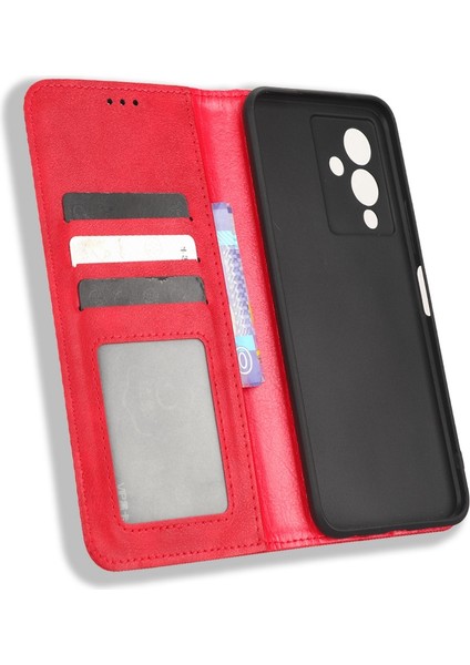Infinix Note 12 5g X671 / Note 12 Pro 5g X671B Retro Doku Cüzdan Pu Deri Stand Manyetik Emilim Telefon Kapağı (Yurt Dışından)