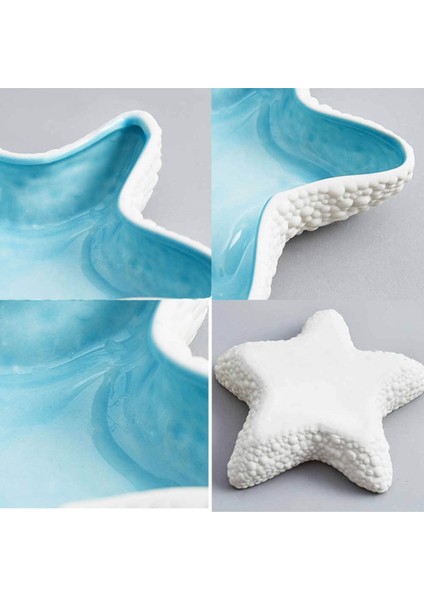 Parlak Deniz Yıldızı Takı Düzenleyici Kase Anahtarlık Süs Ev Dekor modelleri