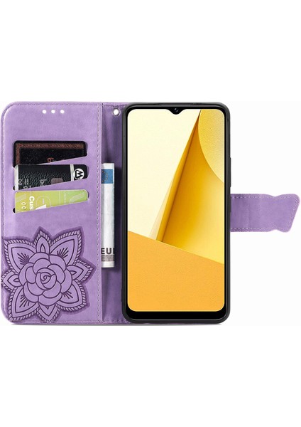 Vivo Y16 4g Telefon Kılıfı, Stand Cüzdan Pu Deri Manyetik Toka Kapağı (Yurt Dışından)
