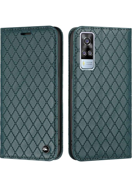 Vivo Y51S / Y51A / Y51 (2020) Anti-Düşme Telefonu Flip Deri Cüzdan Kılıfı Litchi Doku Doku Giyim Dayanıklı Kapak Stand (Yurt Dışından)