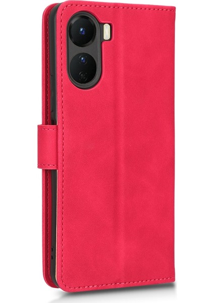 Vivo Y16 4g Pu Deri Cüzdan Telefon Kılıfı Stand Özelliği Manyetik Kapanma Kova Kapak Bilek Kayışı ile (Yurt Dışından)