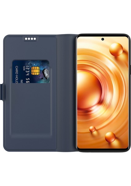 Vivo V29 Lite 5g Şok Geçirmez Telefon Kılıfı Yuvası Pu Deri Kabuk Standı Manyetik Emilim Flip Telefon Kapağı (Yurt Dışından)