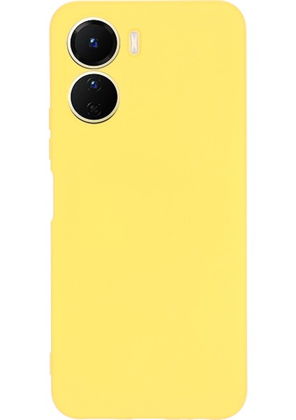 Vivo Y16 4g Telefon Kasası, Sıvı Silikon + Yumuşak Astar Koruyucu Arka Kapak Kayışlı (Yurt Dışından)