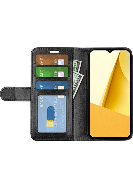 Vivo Y16 4g Için Pu Deri Standlı Telefon Kılıfı, Crazy Horse Doku Folio Flip Katlanabilir Standı Cüzdan Kapağı (Yurt Dışından) fiyatları