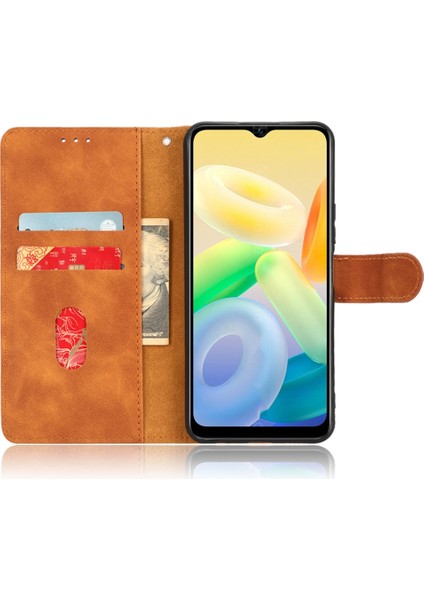 Vivo Y16 4g Pu Deri Cüzdan Telefon Kılıfı Stand Özelliği Manyetik Kapanma Kova Kapak Bilek Kayışı ile (Yurt Dışından) fırsatları