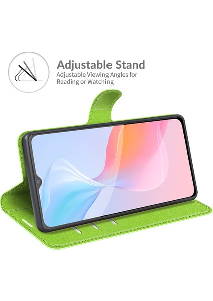 Vivo Y21 Pratik Tasarım Telefon Kasası Cüzdan Standı Litchi Cilt Flip Deri Telefon Kapak Kabuğu (Yurt Dışından) fiyatları