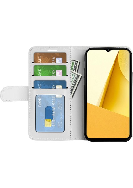 Vivo Y16 4g Için Pu Deri Standlı Telefon Kılıfı, Crazy Horse Doku Folio Flip Katlanabilir Standı Cüzdan Kapağı (Yurt Dışından) fiyatları