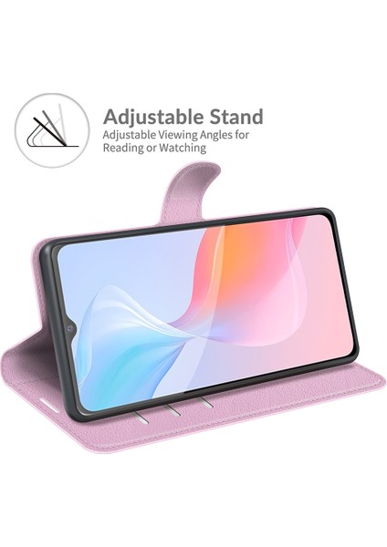 Vivo Y21 Pratik Tasarım Telefon Kasası Cüzdan Standı Litchi Cilt Flip Deri Telefon Kapak Kabuğu (Yurt Dışından) fiyatları