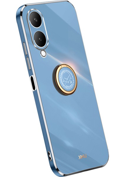 Vivo Y17S 4g Koruyucu Kapak Tpu Kickstand Telefon Kılıfı Elektraplatma Altın Edge (Yurt Dışından)