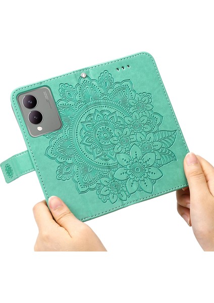 Vivo Y17S 4g Kasa Çiçek Baskılı Pu Deri Cüzdan Kapağı (Yurt Dışından) indirimleri