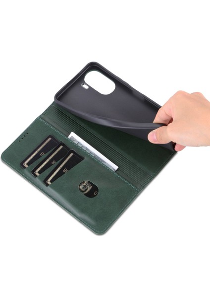 Vivo Y16 4g Cowhide Doku Pu Pu Deri Deri Şok Geçirmez Kılıf Manyetik Otomatik Absorlanmış Telefon Cüzdan Stand Kapağı (Yurt Dışından) indirimleri