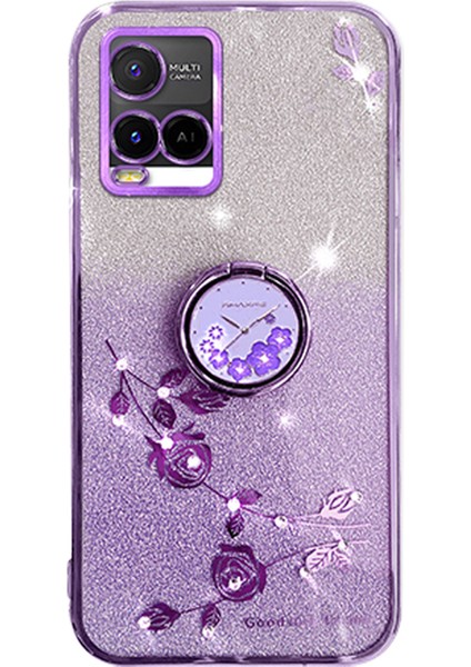 Vivo Y21 / Y33S / Y21S / Y21T 4g / Y21E 4g / Y21A 4g / Y33T 4g Kapak Tpu Telefon Kickstand Case (Yurt Dışından)