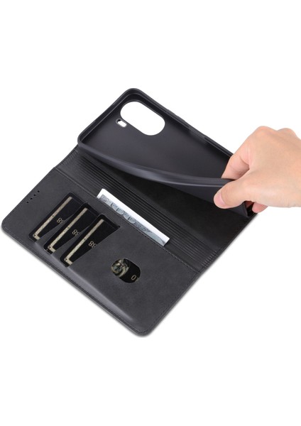 Vivo Y16 4g Cowhide Doku Pu Pu Deri Deri Şok Geçirmez Kılıf Manyetik Otomatik Absorlanmış Telefon Cüzdan Stand Kapağı (Yurt Dışından) indirimleri